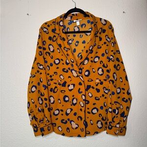 3.1 Phillip Lim Leopard Print Button-Up Blouse
